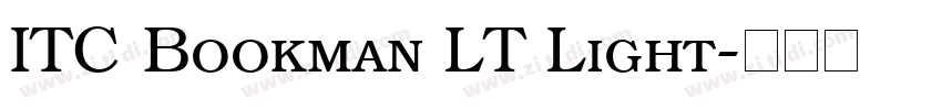 ITC Bookman LT Light字体转换